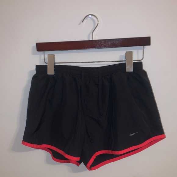 Nike Pants - Nike Womens Black & Red Athletic shorts